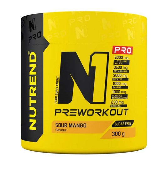 Nutrend N1 Pro Pre-Workout, Sour Mango - 300 grams