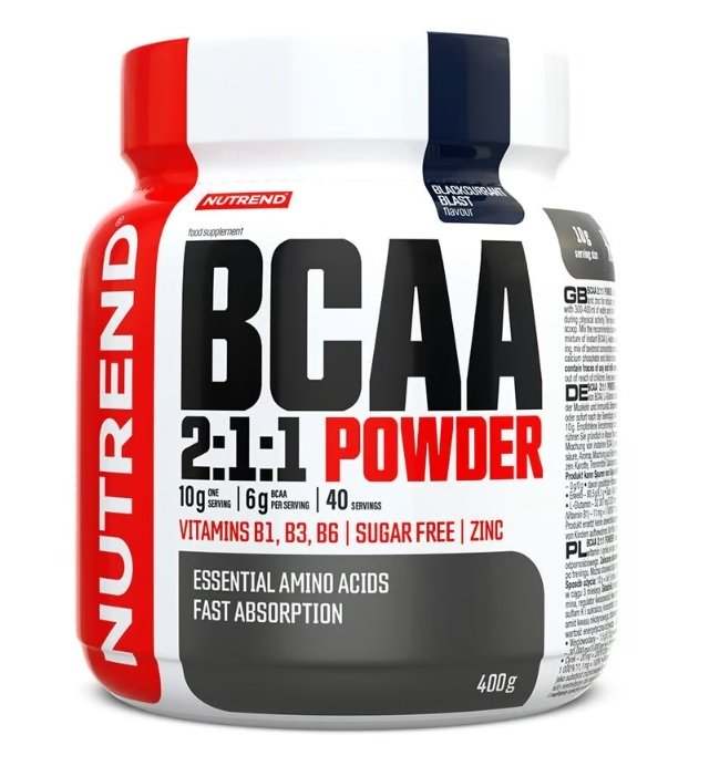 Nutrend BCAA 2:1:1 Powder, Blackcurrant Blast - 400 grams