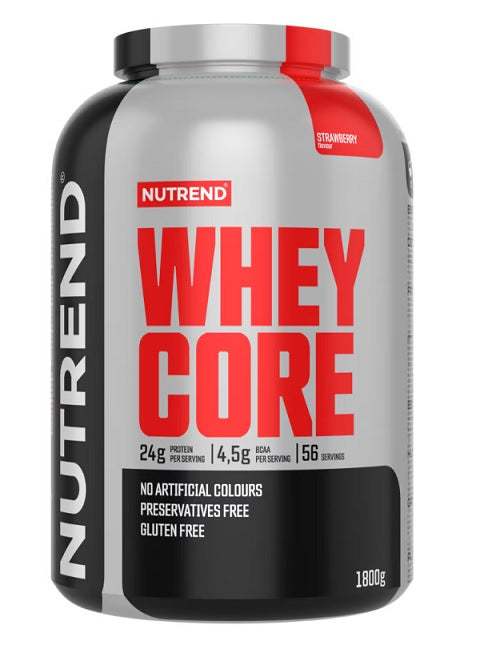 Nutrend Whey Core, Strawberry - 1800 grams