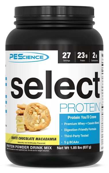 PEScience Select Protein, White Chocolate Macadamia - 837 grams