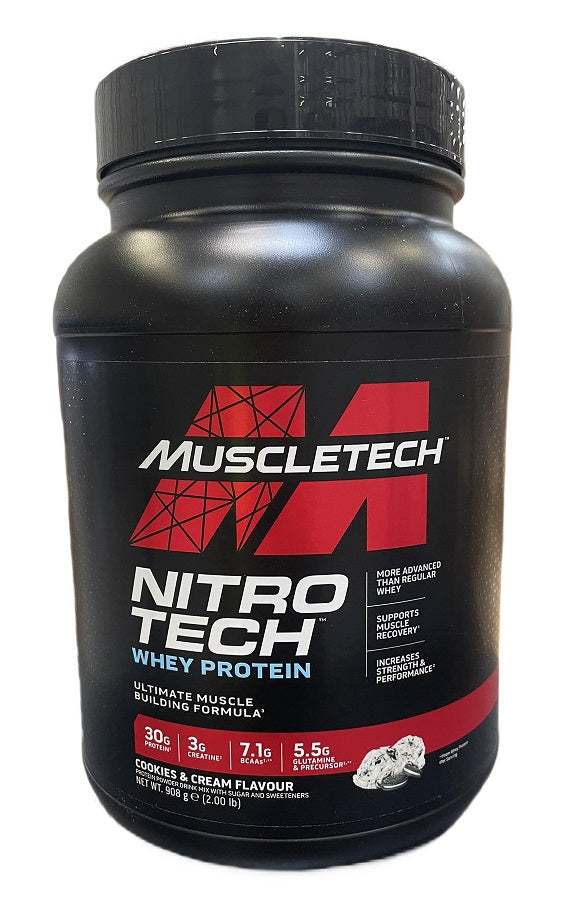 MuscleTech Nitro-Tech, Cookies & Cream (EAN 631656259995) - 908 grams