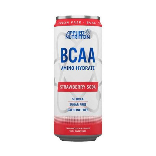 Applied Nutrition BCAA Amino-Hydrate Caffeine Free Cans, Strawberry Soda - 12 x 330 ml.