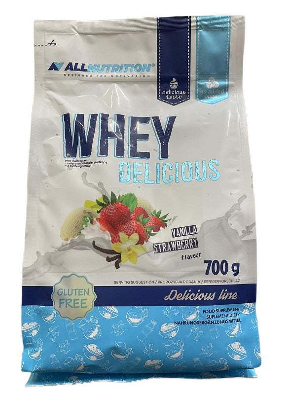 Allnutrition Whey Delicious, Vanilla Strawberry - 700 grams