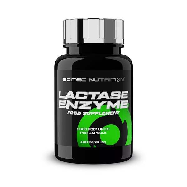 SciTec Lactase Enzyme capsules to digest lactose, available at Welzo