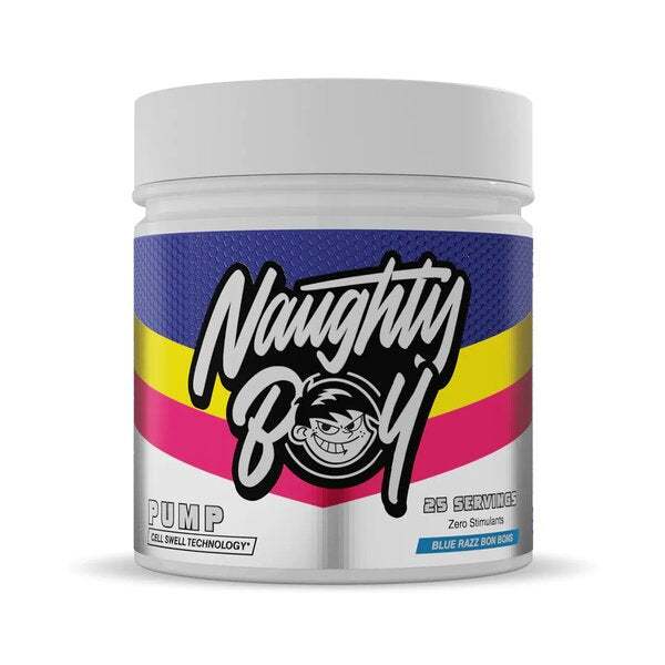 Naughty Boy Pump, Blue Razz Bon Bons - 400 grams