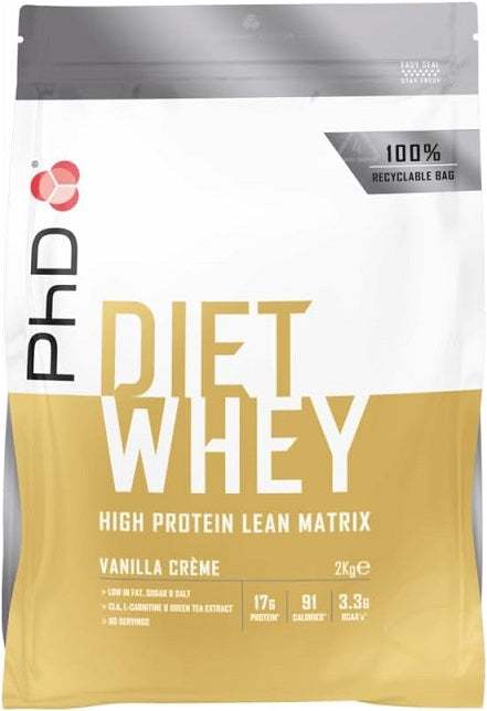 PhD Diet Whey, Vanilla Creme - 2000 grams