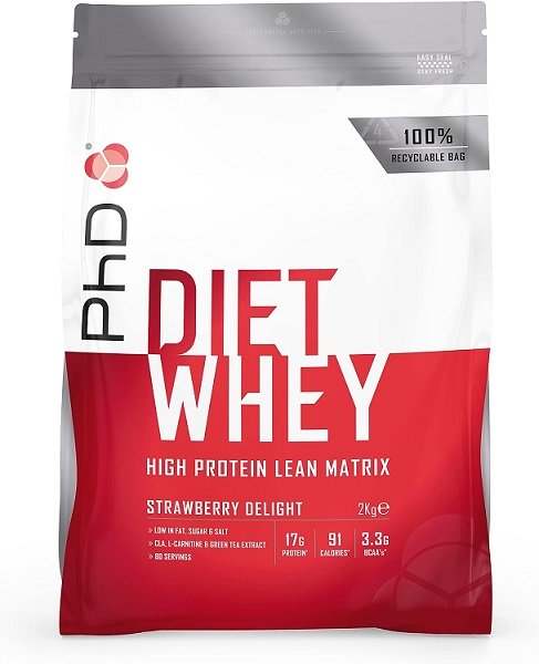 PhD Diet Whey, Strawberry Delight - 2000 grams