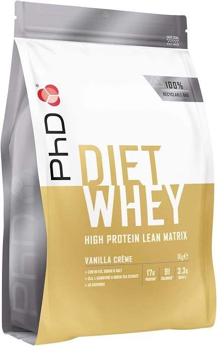 PhD Diet Whey, Vanilla Creme - 1000 grams