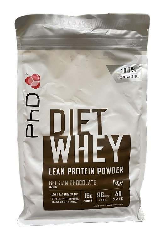 PhD Diet Whey, Belgian Chocolate - 1000 grams