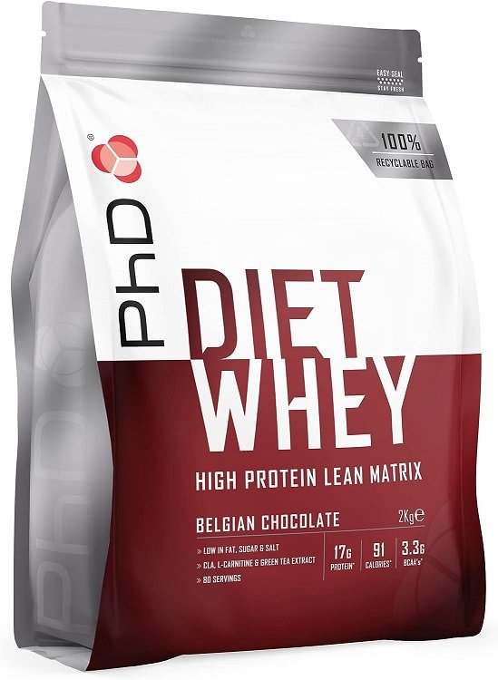 PhD Diet Whey, Belgian Chocolate - 2000 grams