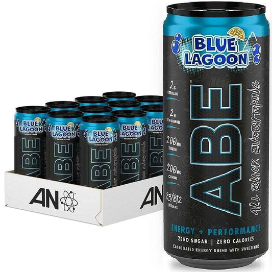 Applied Nutrition ABE Energy + Performance Cans, Blue Lagoon - 12 x 330 ml.