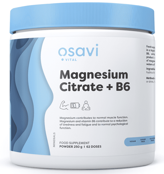 Osavi Magnesium Citrate + B6 Powder - 250 grams