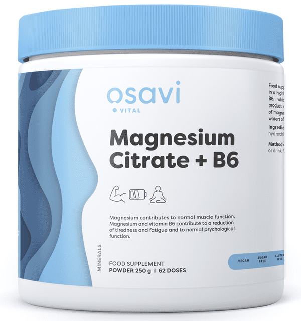 Osavi Magnesium Citrate + B6 Powder - 250 grams