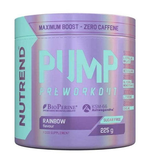 Nutrend Pump Pre-Workout, Rainbow - 225 grams