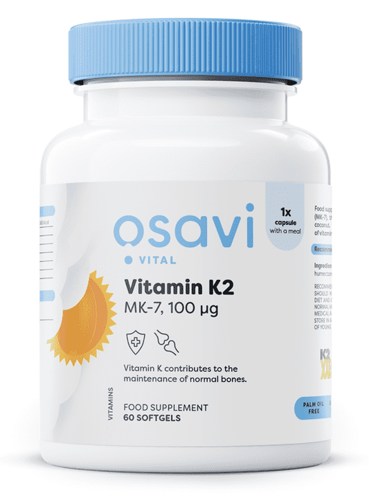 Osavi Vitamin K2 MK-7, 100mcg - 60 softgels