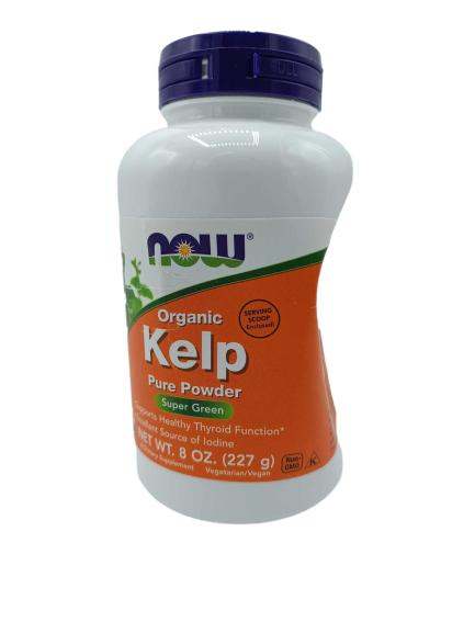 NOW Foods Kelp, Pure Powder - 227g (Deformed - Dented Packaging)