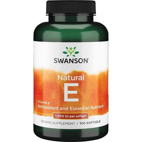 Swanson Vitamin E, 1000 IU - 100 softgels