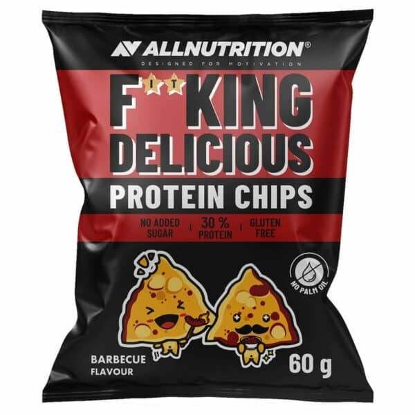 Allnutrition Fitking Delicious Protein Chips, Barbecue - 60 grams