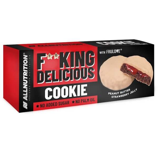 Allnutrition Fitking Delicious Cookie, Peanut Butter Strawberry Jelly - 128 grams