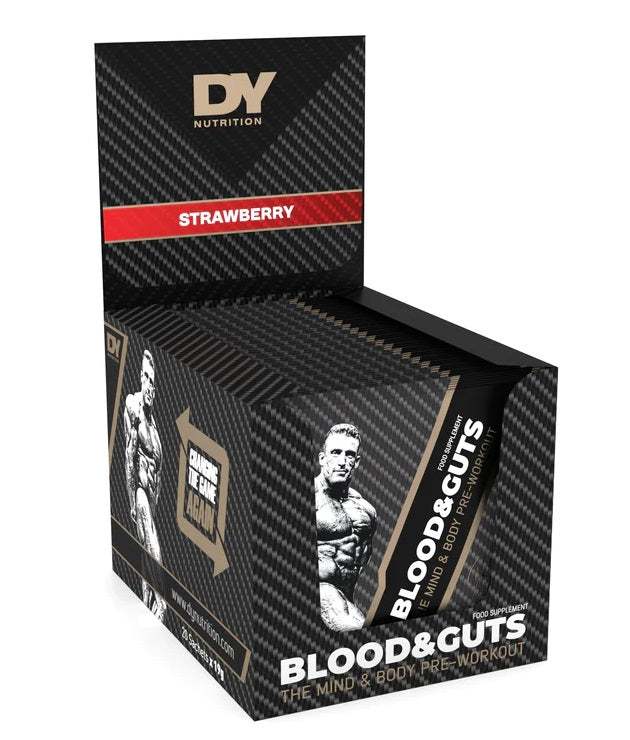 Dorian Yates Blood and Guts Sachets, Strawberry - 20 x 19g