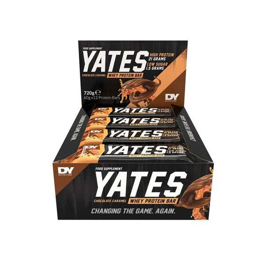 Dorian Yates Yates Protein Bar, Chocolate Caramel - 12 x 60g