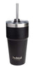 SmartShake Bohtal Double Insulated Travel Mug with Straw, Black - 600ml.