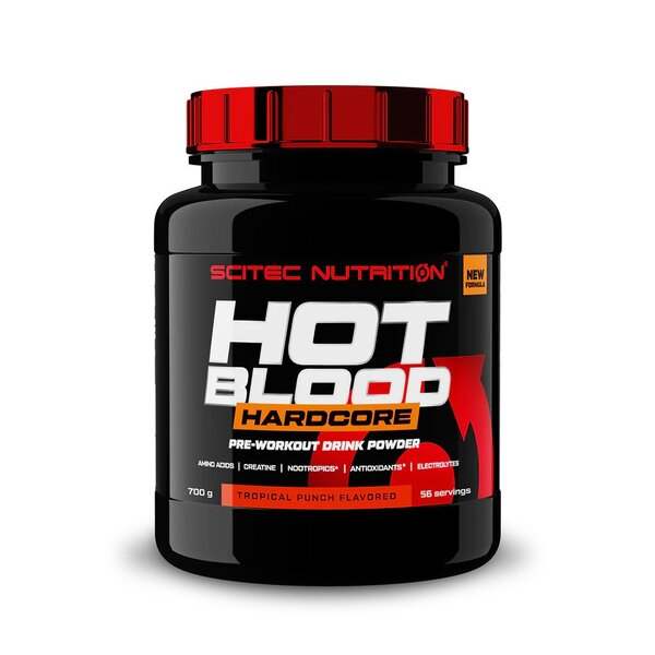 SciTec Hot Blood Hardcore, Guarana (EAN 5999100032125) - 700 grams