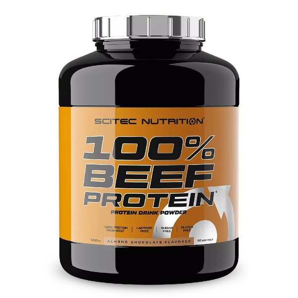 SciTec 100% Beef Protein, Almond Chocolate - 1800 grams