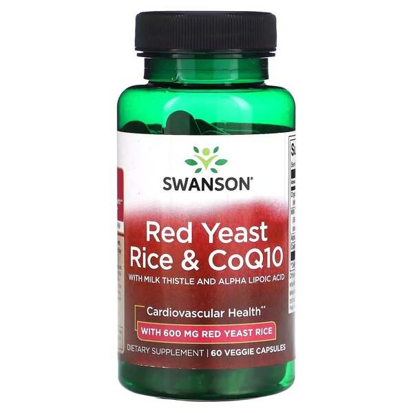 Swanson Red Yeast Rice & CoQ10 - 60 vcaps