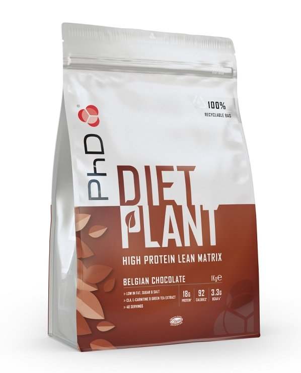 PhD Diet Plant, Belgian Chocolate - 1000 grams