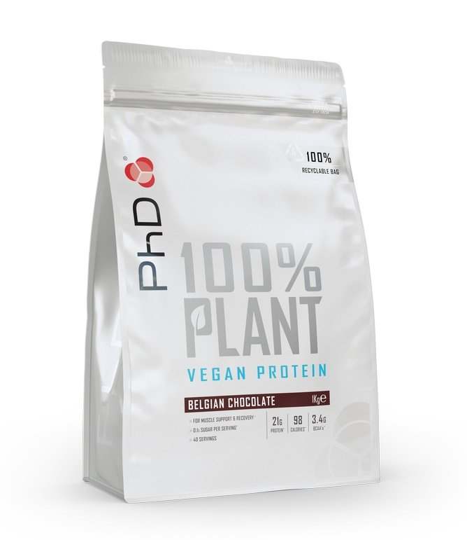 PhD 100% Plant, Belgian Chocolate - 1000 grams