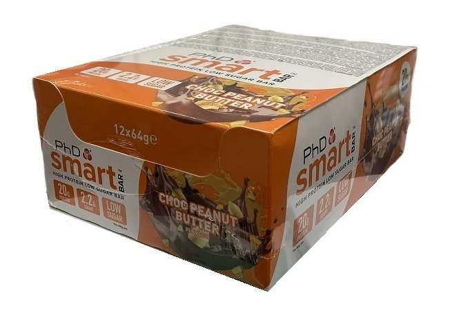 PhD Smart Bar, Choc Peanut Butter - 12 x 64g