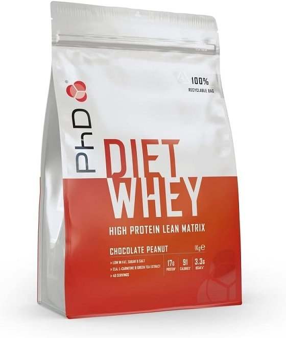 PhD Diet Whey, Chocolate Peanut - 1000 grams