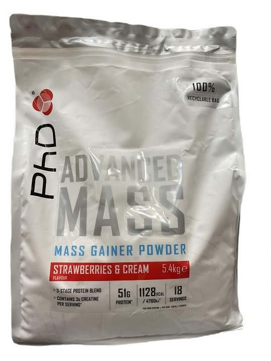 PhD Advanced Mass, Strawberries & Cream - 5400 grams