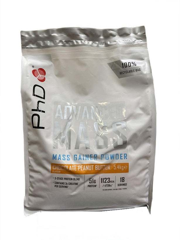 PhD Advanced Mass, Chocolate Peanut Butter - 5400 grams