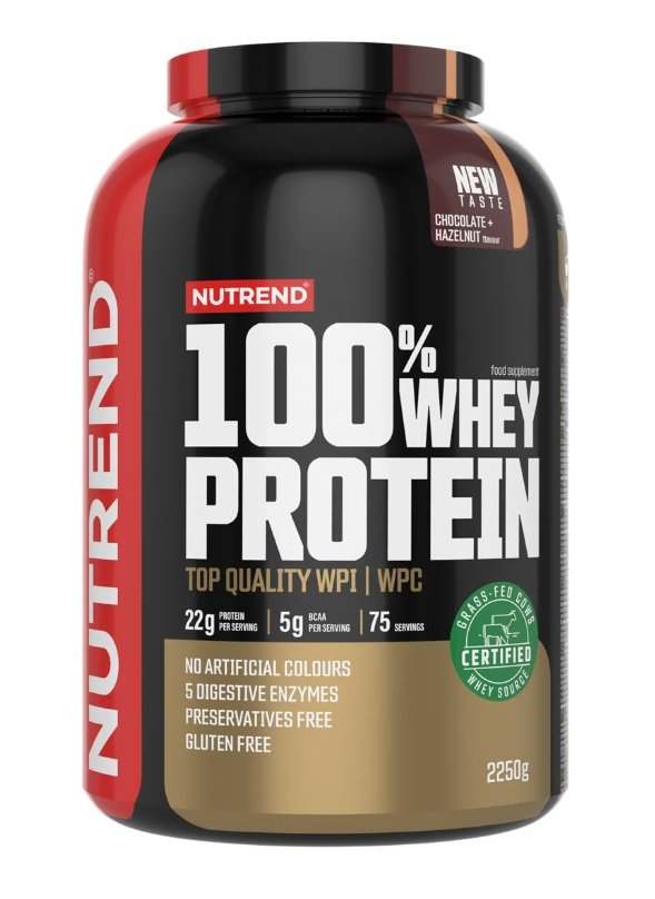 Nutrend 100% Whey Protein, Chocolate & Hazelnut - 2250 grams