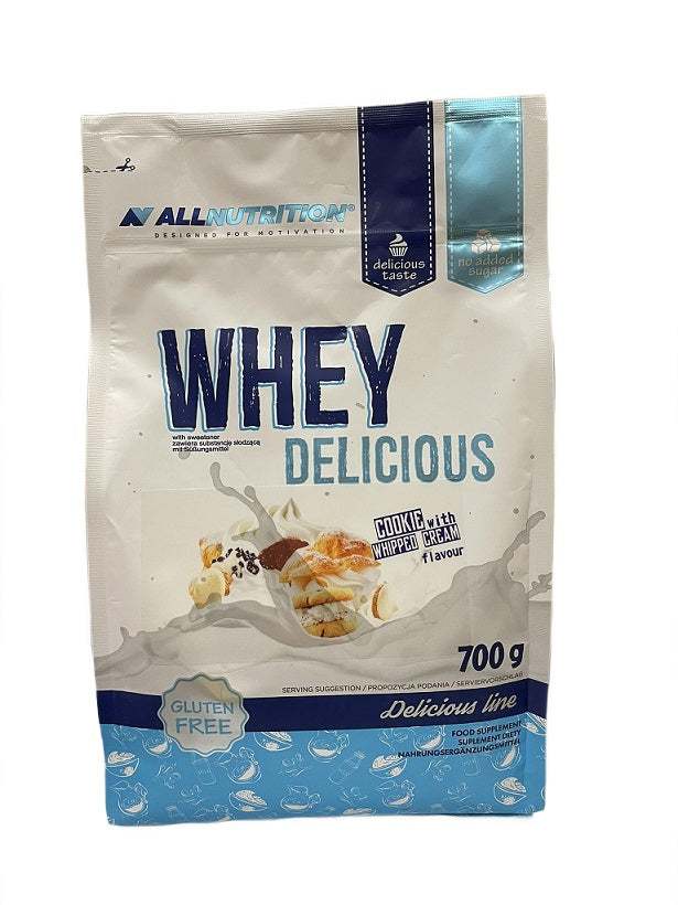 Allnutrition Whey Delicious, Cookie with Whipped Cream - 700 grams