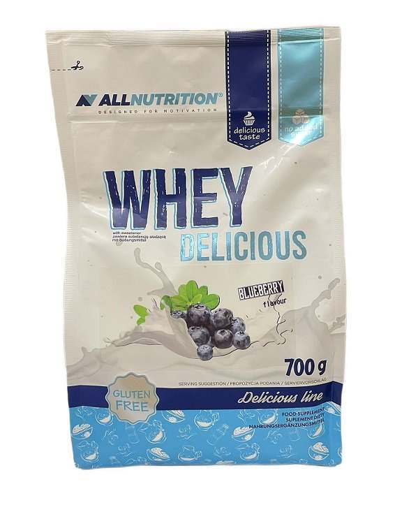 Allnutrition Whey Delicious, Blueberry - 700 grams