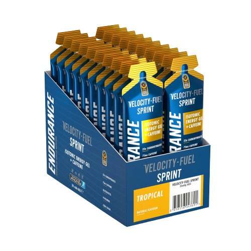 Applied Nutrition Endurance Sprint Isotonic Energy Gel + Caffeine, Tropical - 20 x 60g