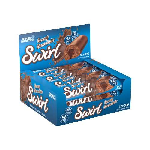 Applied Nutrition Swirl Duo Bar, Gooey Chocolate - 12 x 60g