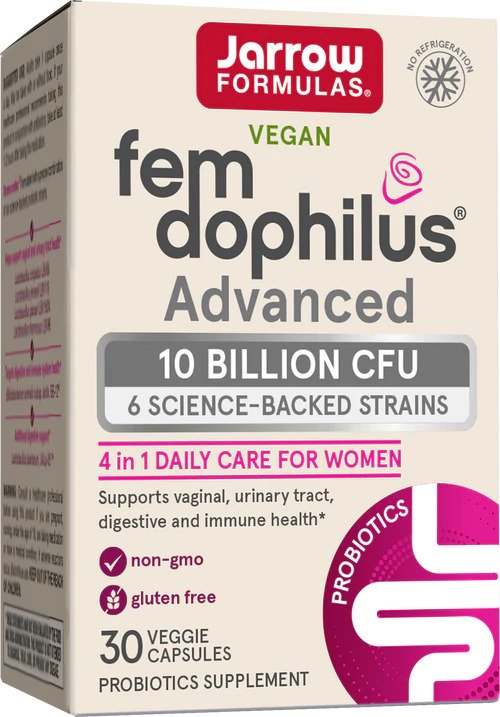 Jarrow Formulas Fem-Dophilus Advanced - Shelf Stable, 10 Billion CFU - 30 vcaps