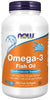 NOW Foods Omega-3 Fish Oil, Molecularly Distilled - 200 fish softgels