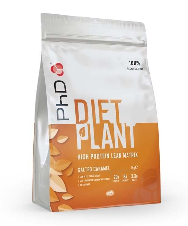 PhD Diet Plant, Salted Caramel - 1000 grams