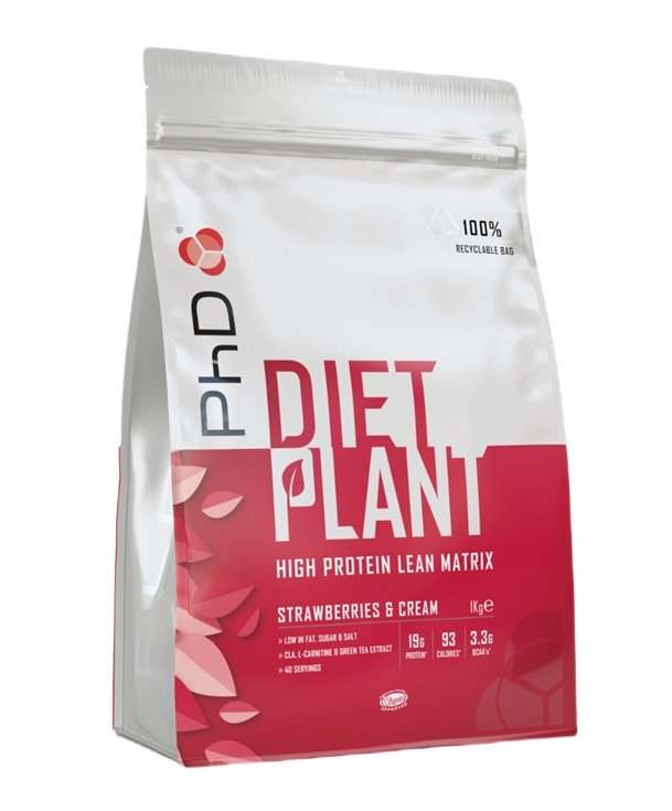 PhD Diet Plant, Strawberries & Cream - 1000 grams