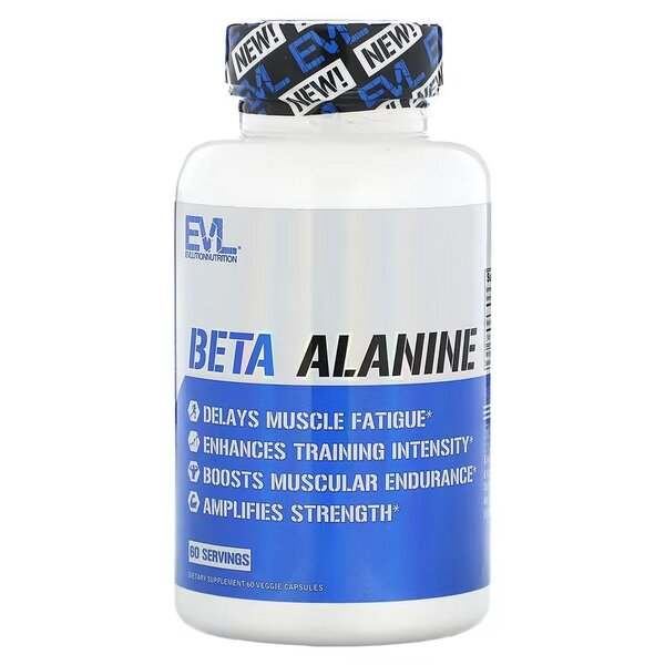 EVLution Nutrition Beta-Alanine, Capsules - 60 vcaps