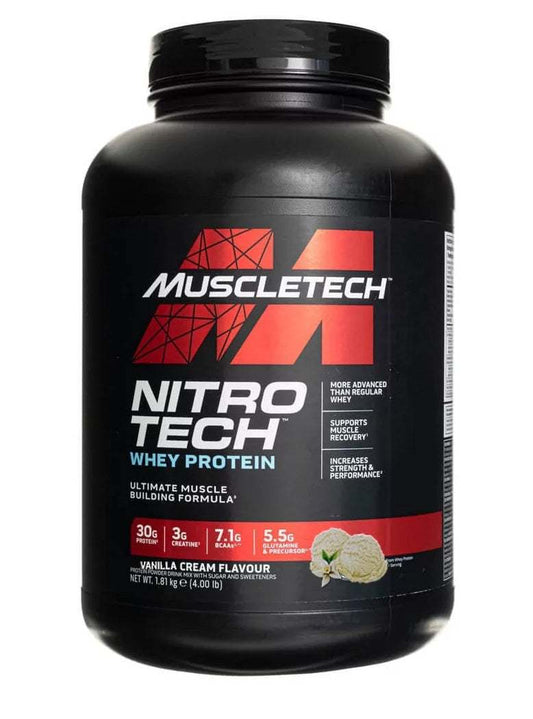 MuscleTech Nitro-Tech, Vanilla Cream - 1810 grams