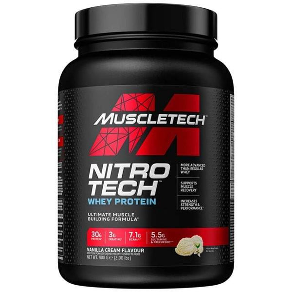 MuscleTech Nitro-Tech, Vanilla Cream - 908 grams