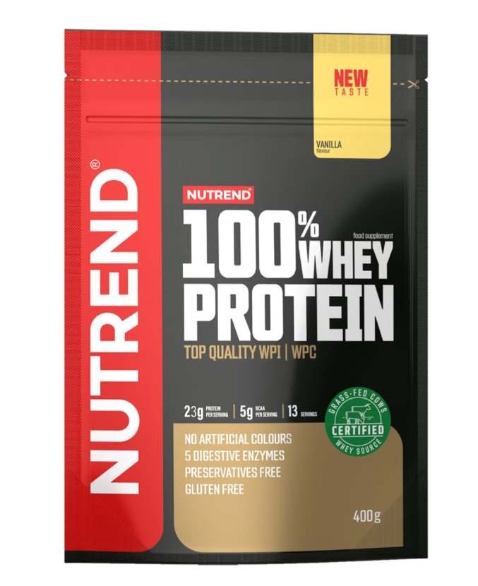 Nutrend 100% Whey Protein, Vanilla - 400 grams