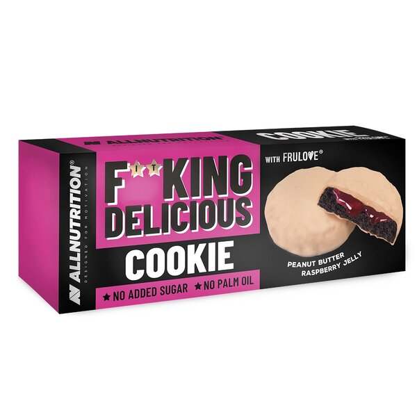 Allnutrition Fitking Delicious Cookie, Peanut Butter Raspberry Jelly - 128 grams