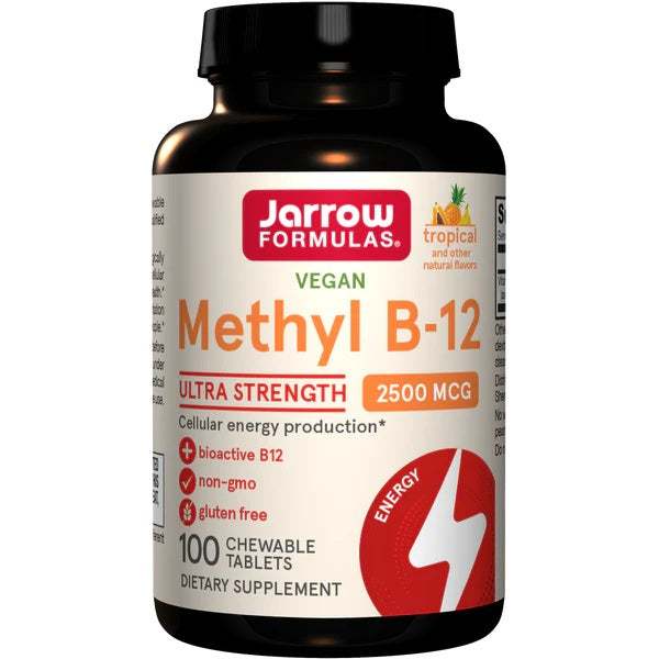 Jarrow Formulas Methyl B-12, 2500mcg (Tropical) - 100 vegan chewable tabs